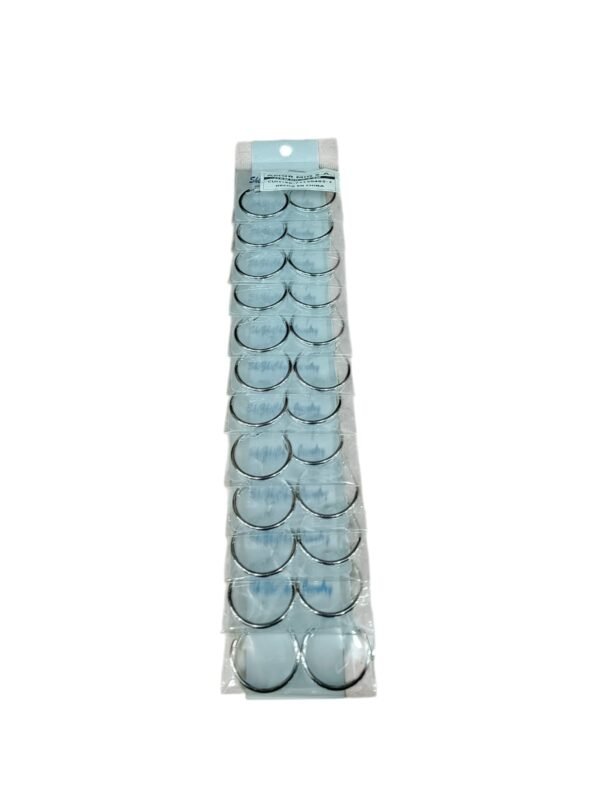 MODACOOLSAS2.5jpg TIRA x1 Par Argollas Plateadas 2.5cm Mini Huggie