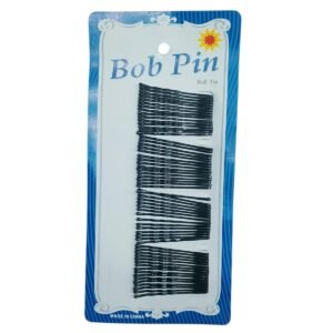 PACK x60 Horquillas Negras Bob Pin Punta de Bola – Invisibles, Antideslizantes, No se Clavan