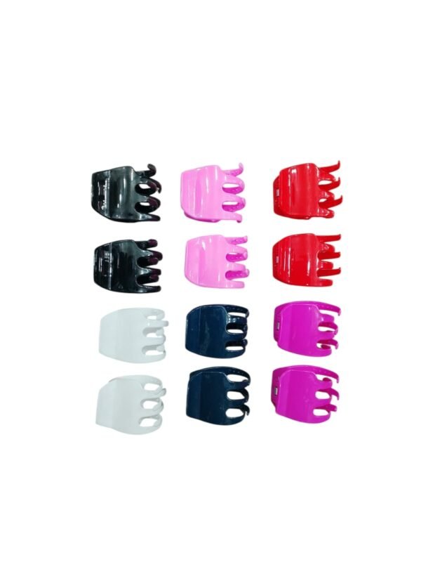 MODACOOLSAS6 PACK x12 Pinzas Garra Medianas Multicolor Trendy – Sujeción Fuerte – 6 Colores Vibrantes