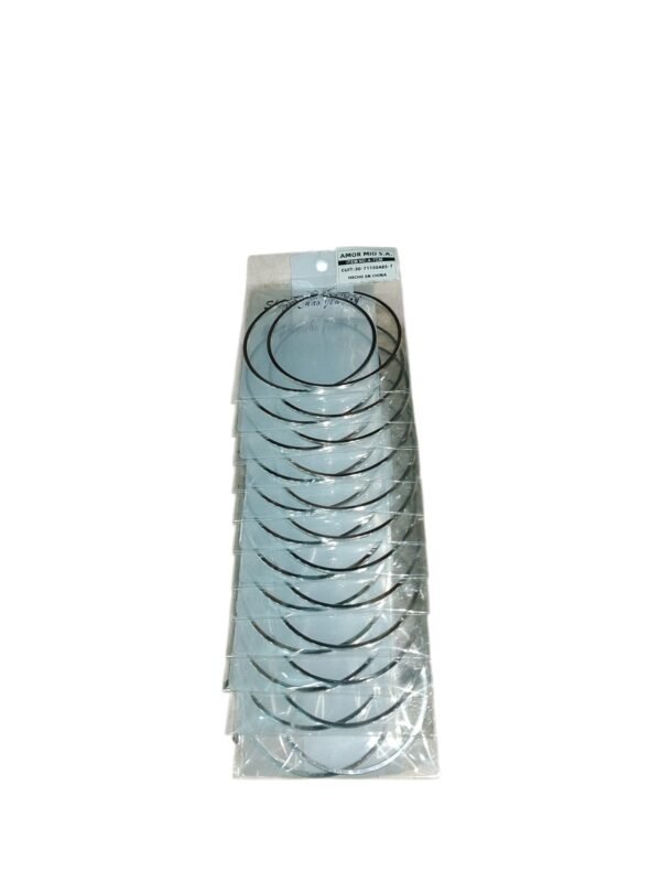TIRA x1 Par Argollas Plateadas 7cm Jumbo Gigantes – Shi Zhi Chao – Livianas XXL