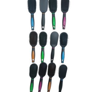 Cepillo para pelo neumático ovalado colores surtidos 12 unidades